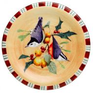 Lenox Winter Greetings Everyday Stoneware Nuthatch Salad Plate