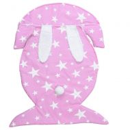YEKEYI guang Newborn Baby Wrapped Blanket Rabbit Swaddle Soft Warm Wrap Bed Stroller Sleeping Bag