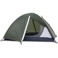 YYDS Tents for Camping Windproof Waterproof Camping Tent Ultralight Folding Beach Tent Double Layer Awning Tent Park Outing Double Camping Tents (Color : Dark Green)