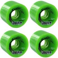 Arbor Skateboards Biothane Green Skateboard Wheels - 63mm 78a (Set of 4)