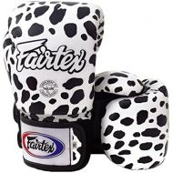Fairtex Muay Thai Boxing Gloves BGV1 Limited Edition - Wild Amimal Collection Tiger Leopard Zebra Dalmatian Size : 10 12 14 16 oz Training & Sparring Gloves for Kick Boxing MMA K1