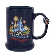 Disney Parks Magic Kingdom 45th Anniversary Blue Ceramic Coffee Mug 16oz