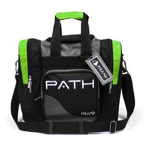  Pyramid Path Pro Deluxe Single Bowling Ball Tote Bowling Bag - Holds One Bowling Ball, One Pair of Bowling Shoes Up to Mens 15 Shoes and Accessories