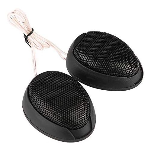  Aramox Car Tweeter 1000 W Mini Car Speaker Audio Round Adhesive Speaker Car Speaker with Adhesive (Black)