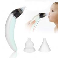 Salmue Baby Nasal Aspirator, Electric Nose Cleaner with 3 Strength Suction, 2 Sizes of Nose Tips and USB Charge,Safe and Hygienic for Newborns, Toddlers,FDA approved