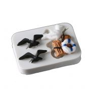 STAHY Fondant Cake Decoration Seagull Sea Bird Handmade Chocolate Insert Baking Tool Clay Dry Pais Silicone Mold