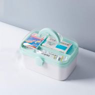 WCJ Household Simple Medicine Box Medicine Storage Box Portable Blue Medical Box (Size : M)