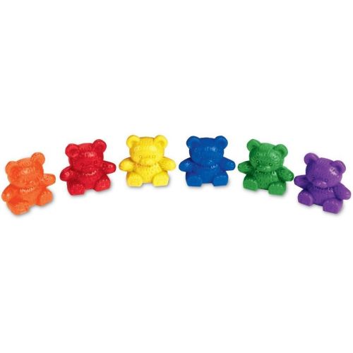  [아마존베스트]Learning Resources Baby Bear Counters, 6 colors, Set of 102
