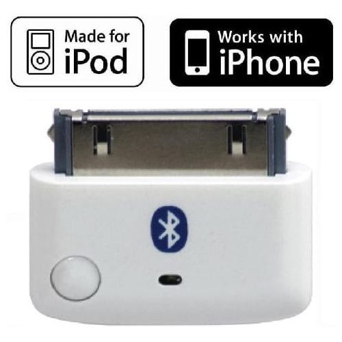  [아마존베스트]KOKKIA i10 (White) : Apple MFi Certified Bluetooth Splitter Transmitter (to 2 Stereo Receivers).Compatible to Apple iPod,iPhone,iPad with 30-pin connector.Compatible streaming to 2