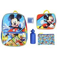 Bioworld Disney Mickey Mouse Kids 5 PC 16 Backpack Combo Set