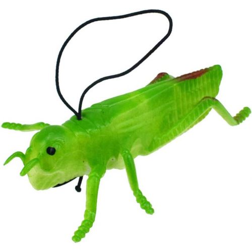  Toyvian 10pcs Plastic Grasshoppers Insect Figures Toys Fake Bugs Green for Insect Themed Party Children