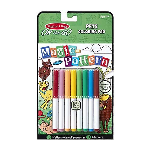  [아마존베스트]Melissa & Doug On The Go Magic Pattern Pad - Pets