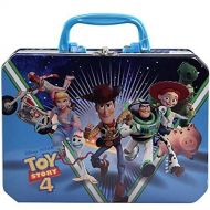 [아마존베스트]UPD Toy Story 4 Deluxe Rectangle Plastic Handle Tin Box, 8.5 x 2.5 x 6.25, Blue