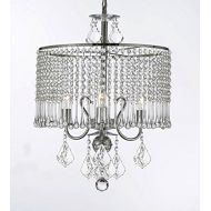 Gallery Contemporary 3-light Crystal Chandelier Chandeliers Lighting With Crystal Shade! W 16 x H 21