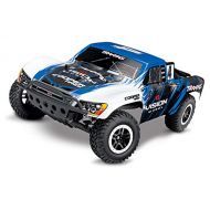 Traxxas Slash 1/10 Scale 2WD Short Course Racing Truck with TQ 2.4 GHz Radio System, Blue/White