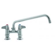 T&S Brass 5F-4DLX14 Faucet, Deck Mount, 4-Inch Centers, 14-Inch Swivel Spout