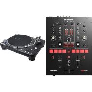 Audio-Technica ATLP1240USBXP Direct-Drive Professional DJ Turntable (USB & Analog), Black & Numark Scratch | Two-Channel DJ Scratch Mixer for Serato DJ Pro (Included)
