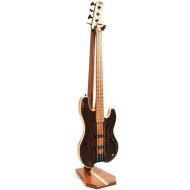 GS-6 Wooden Guitar Stand Hanger for Bass Guitar - Handmade from Mahogany and Ash