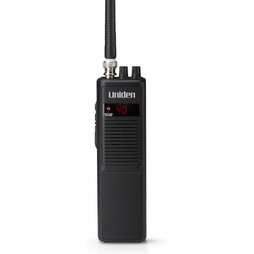 Uniden PRO401HH Professional Series 40 Channel Handheld CB Radio, 4 Watts Power with Hi/Low Power Switch, Auto noise cancellation, Belt Clip And Strap Included, 2.75in. x 4.33in. x