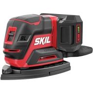 SKIL SR6607B-10 20V Brushless Compact Multi-sander Kit, Includes PWR CORE 2.0Ah Lithium Battery and PWR JUMP Charger
