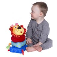 Nuby Build a Buddy Plush Stacking Toy, Lion