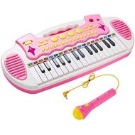 [아마존베스트]Conomus Piano Toy Keyboard for Kids, 3 4 5 Year Old Girls Birthday Gift , 31 Keys Multifunctional Musical Instruments with Microphone for Toddlers …