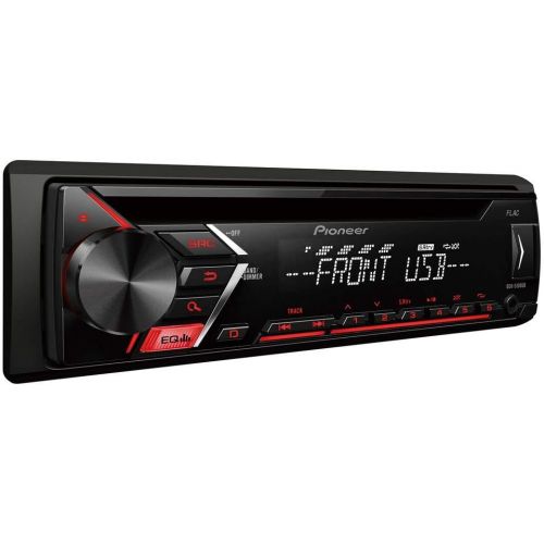 파이오니아 [아마존베스트]-Service-Informationen Pioneer DEH-S100UB Car Radio USB CD Receiver Car Radio with Front AUX-In, 4x 50 W, High Level Car HiFi Black