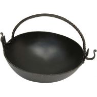 Armory Replicas Medieval Iron Campfire Viking Kettle Flat Pot