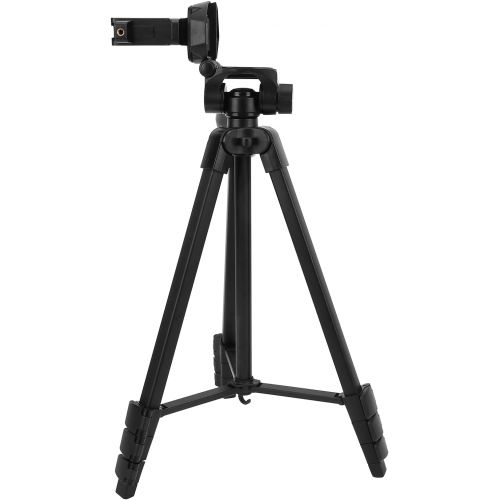  ASHATA Photography Tripod,Lightweight Portable 4-Sections Camera Tripod with Three-Dimensional PTZ,Fliptype Foot Tube,Phone Clip,1/4In Screw,for SLR Cameras/Phones