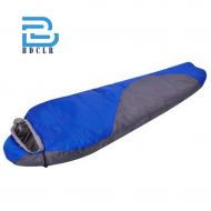 Bdclr Autumn and Winter Mummy Sleeping Bag, Double-Layer Adult Camping Sleeping Bag,Blue