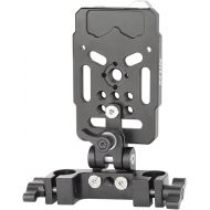 Nitze V Mount Battery Plate with 15mm Rod Clamp and Adjustable Arm, 1/4