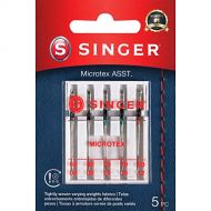 SINGER 04708 Assorted Universal Microtex Sewing Machine Needles, Sizes 60/8, 70/10, 80/11, 5-Count