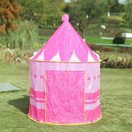 Wai Sports & Outdoors Ultralarge Children Beach Tent Baby Toy Play Game House Kids Princess Prince Castle Indoor Outdoor Toys Tents (Black) Tents & Accessories (Color : Pink)