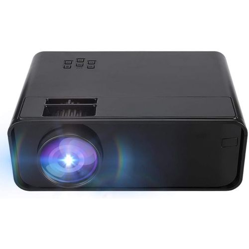  ASHATA Projector, 1500 Lumens 4K HD Video Projector 150 Home Cinema LCD Movie Projector with Remote Control Support 1080P HDMI VGA AV USB Bluetooth WiFi for Android - Black (US)