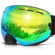 COPOZZ Ski Goggles, OTG Snowboard Goggles Anti Fog UV Protection Lens, Polarized for Options