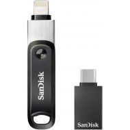 SanDisk 128GB iXpand Flash Drive Go with SanDisk USB-A to USB-C Adapter - SDIX60N-128G-GZFFE