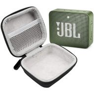 JBL GO 2 IPX7 Waterproof Ultra Portable Bluetooth Speaker Bundle with Deluxe Hard-Shell Case (Green)