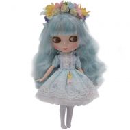 Fsolis 1/6 BJD Doll is Similar to Neo Blythe, 4-Color Changing Eyes Matte Face and Ball Jointed Body Dolls, 12 Inch Customized Dolls Can Changed Makeup and Dress DIY, Nude Doll Sold Exclu