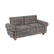 Inusitus Miniature Dollhouse Sofa - Dolls House Furniture Couch - 1/12 Scale (Retro)