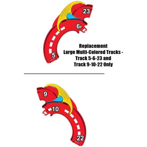  Fisher-Price Replacement Parts for Little People Take Turns Skyway - FHG51 ~ Replacement Large Multi-Colored Tracks ~ Track 5-6-23 and Track 9-10-22