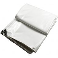 LIANGLIANG-pengbu Tarpaulin Waterproof Outdoor Rainproof Sunscreen Foldable with Metal Hole Eye Plastic, 9 Sizes 600g/m2 (Color : White, Size : 2x3m)