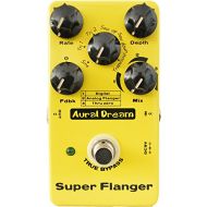 Aural Dream Super Flanger Guitar Effect Pedal with 3 modes and 6 waves including 2 feedback modes reaching 36 effects True bypass