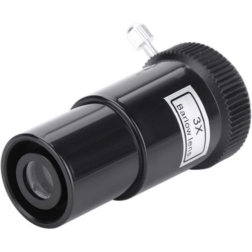  Barlow Lens, Acouto 24.5mm/0.96 inch 3X Barlow Lens Barlow Extender Plastic Rectifier for Astronomic Telescope Eyepieces