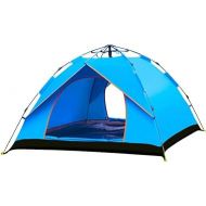 ZYL-YL 2-3 Person Camping Tent Hydraulic Waterproof Single LayerTents Ultralight Outdoor Hiking Picnic Quick Automatic Opening Tent (Color : Blue)