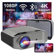 1080P Projector - Artlii Energon 2 Full HD WiFi Bluetooth Projector Support 4K, 7000L 300 Display, Compatible with TV Stick, HDMI, iPhone, Android for Home Theater, PPT Presentatio