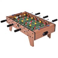 Giantex 27 Foosball Table, Easily Assemble Wooden Soccer Game Table Top w/ Footballs, Indoor Table Soccer Set for Arcades, Game Room, Bars, Parties, Family Night