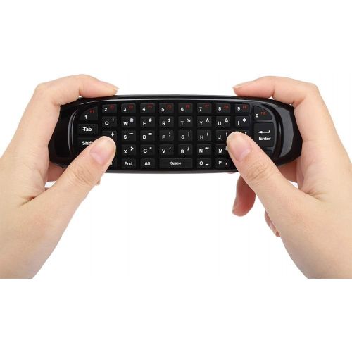  ASHATA Wireless Remote Control, C120 USB 2.4G Wireless Flying Mouse,Keyboard Remote Control,for Windows/Mac OS/Android/Linux