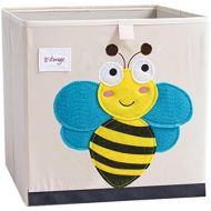 [아마존베스트]DODYMPS Foldable Animal Canvas Storage Toy Box/Bin/Cube/Chest/Basket/Organizer for Kids, 13 inch (Bee)