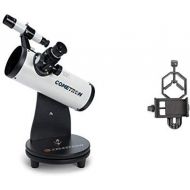 Celestron 21023 Cometron FirstScope (White) with Basic Smartphone Adapter 1.25 Capture Your Discoveries