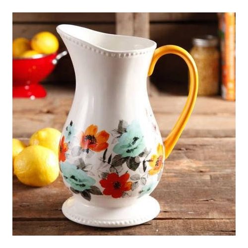  The Pioneer Woman Flea Market Decorated Floral 2-Quart Pitcher